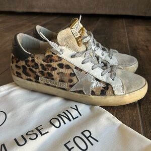 Golden Goose Superstar Leopard calf hair